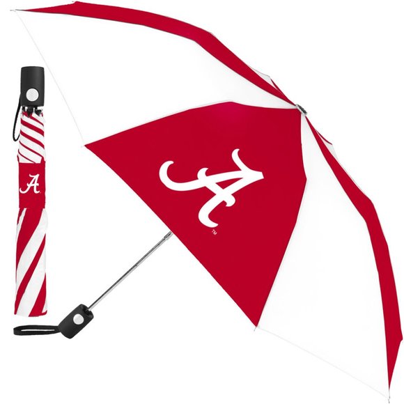 Alabama Crimson Tide 42" Auto Folding Umbrella - Picture 1 of 1
